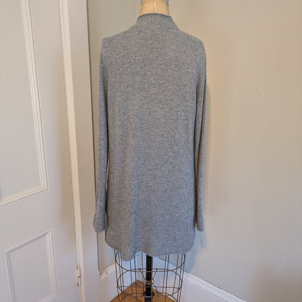 Tory Burch Cashmere L Gray Knit Tunic Sweater - Picture 2 of 6